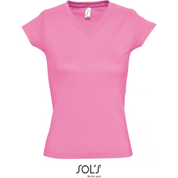 Sols 11388 | Maglietta Donna Con Scollo A V Moon - Colore: Rosa Orchidea - Taglia: Xxl-image