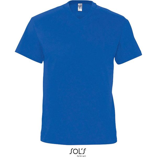 Sols 11150 | Maglietta A Maniche Corte Victory Con Scollo A V Da Uomo - Colore: Royal Blue - Taglia: M-image