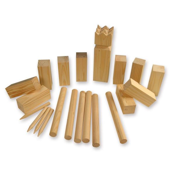 Hot Games Kubb Gioco In Legno Di Pino In Scatola Fotografica-image
