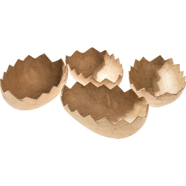 Eduplay 210265 Mezzo Uovo In Cartone, Naturale, 4 Pezzi (1 Set)-image