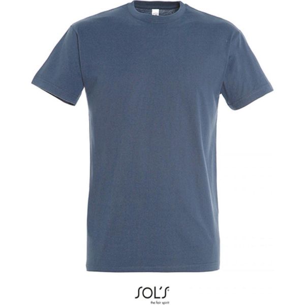 Sols 11500 | Imperial Maglietta Da Uomo Unisex - Colore: Denim - Taglia: 3XL-image