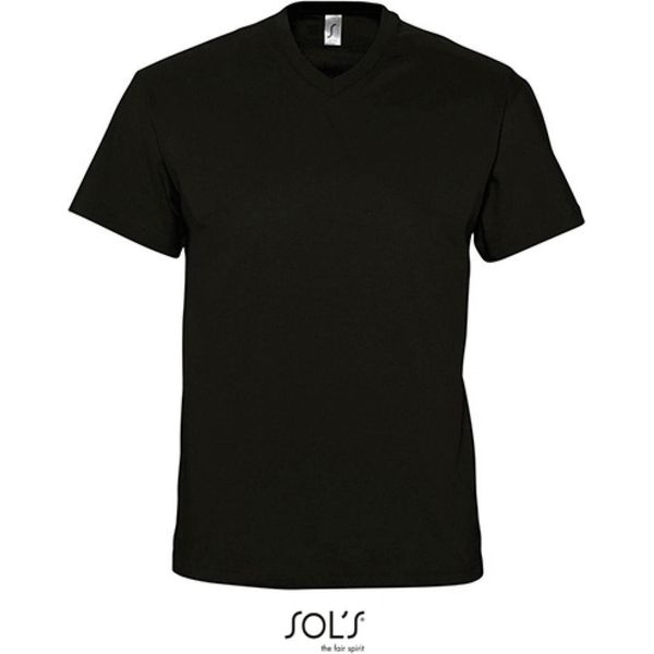 Sols 11150 | Maglietta A Maniche Corte Victory Con Scollo A V Da Uomo - Colore: Nero Profondo - Taglia: 3XL-image