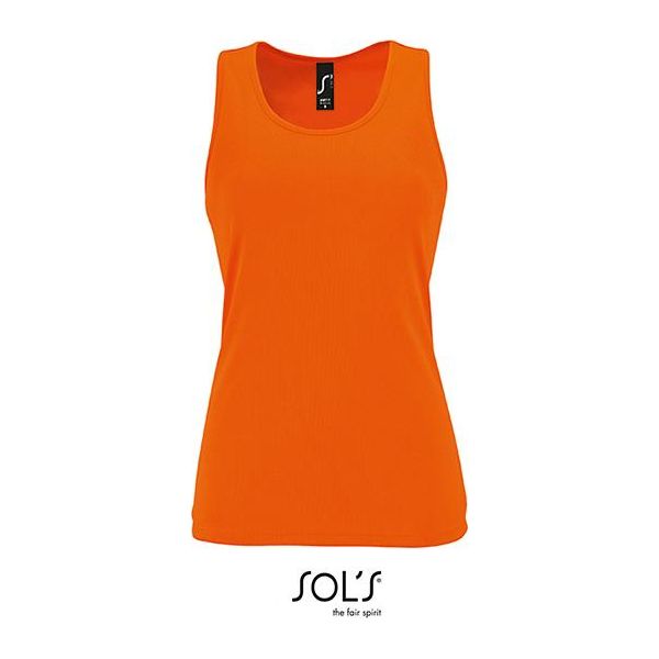 Sols 02117 | Canotta Sportiva Da Donna - Colore: Arancione - Taglia: M-image