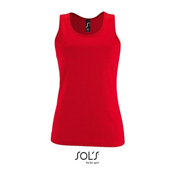 Sols 02117 | Canotta Sportiva Da Donna - Colore: Rosso - Taglia: M-image