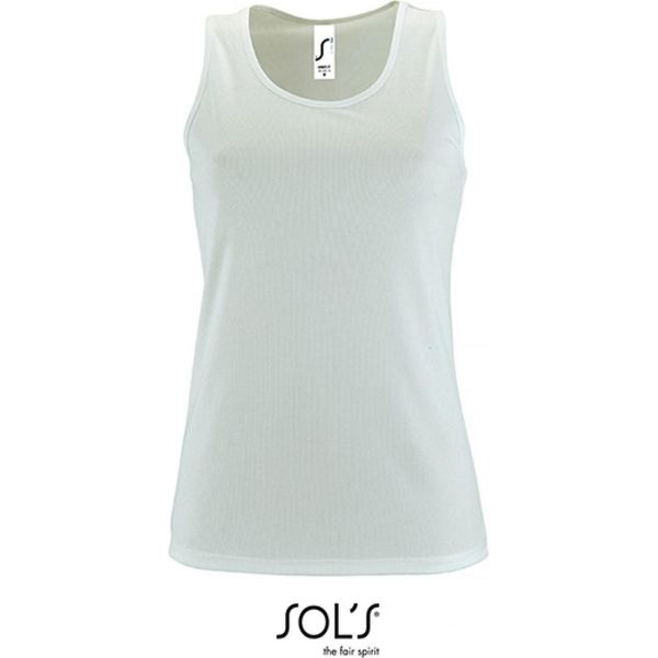 Sols 02117 | Canotta Sportiva Da Donna - Colore: Bianco - Taglia: Xxl-image
