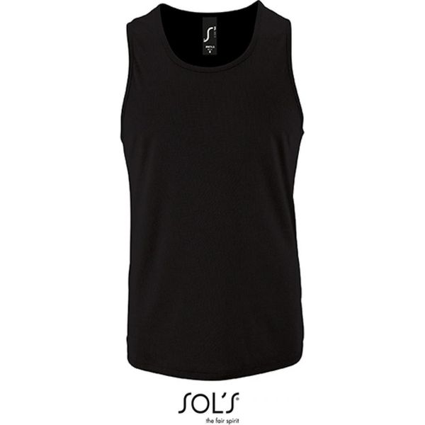 Sols 02073 | Canotta Sportiva Da Uomo Sporty - Colore: Nero - Taglia: Xxl-image