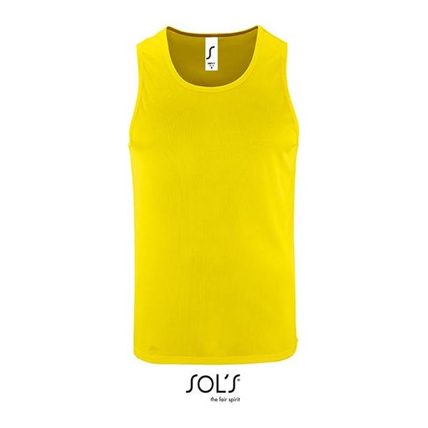 Sols 02073 | Canotta Sportiva Da Uomo - Colore: Giallo Neon - Taglia: L-image