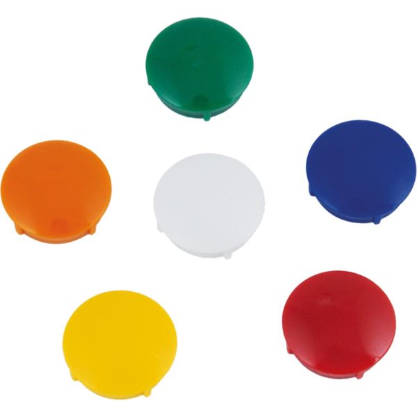Eduplay 110398 Magneti Adesivi Ø 21 Mm In Scatola, Multicolore, 72 Pezzi (1 Set)-image