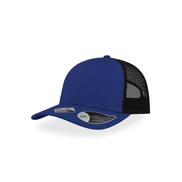Atlantis Reth | Recy Three Cap, 6-Panel-Mesh-Cap - Colore: Royal/Nero - Taglia: Unica-image