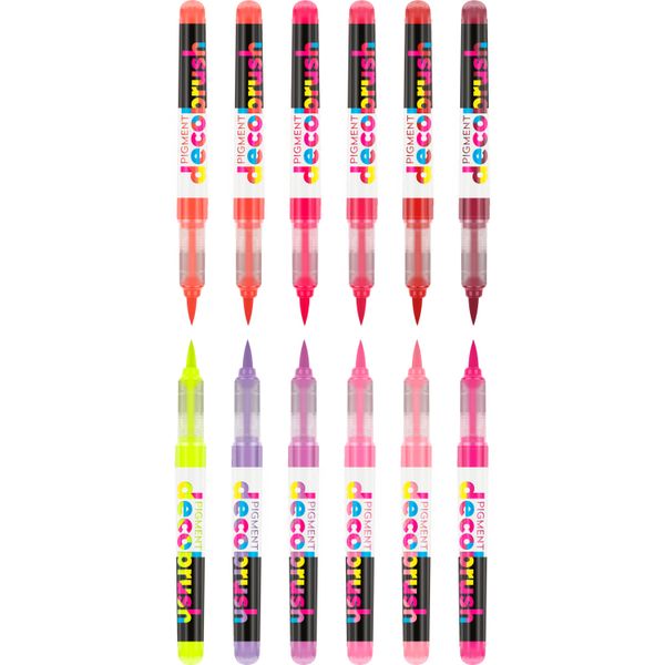 Karin Pigment Decobrush Collection 12 Pezzi 2,4 Ml Pennelli Set Pittura Disegno Passione Colori-image