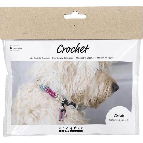 Kit Artigianale Per Collare Per Cani All'uncinetto, Con Tutti I Materiali E Le Istruzioni-image