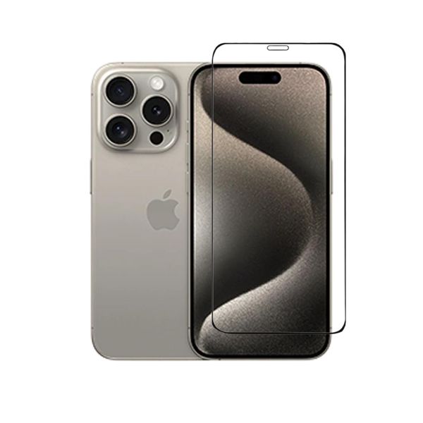 Protezione Dello Schermo Blindata Per Iphone 15 Pro Vetro Protettivo Vetro Temperato A Schermo Intero-image