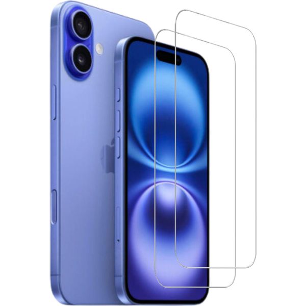 Protezione Dello Schermo In Vetro Blindato 2X Per Apple Iphone 16 Plus Protezione Dello Schermo In Vetro Temperato-image