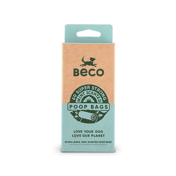 Beco Sacchetti Per Escrementi Al Profumo Di Menta, Ecologici, 60 Pz-image