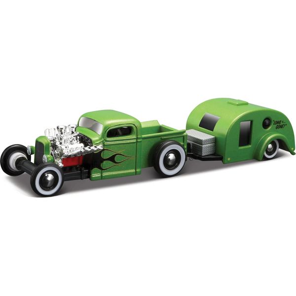 Maisto - Design Tow & Go, Rimorchio Da Viaggio Chevrolet Pick-Up Del 1936, 1:64-image