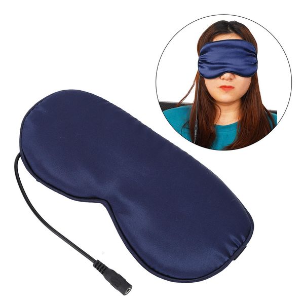 Maschera Per Gli Occhi Riscaldata, Controllo Della Temperatura Con Timer, 3 Impostazioni Di Velocità, Antistress, Seta, Riscaldatore Del Sonno Usb, Maschera Per Gli Occhi-image