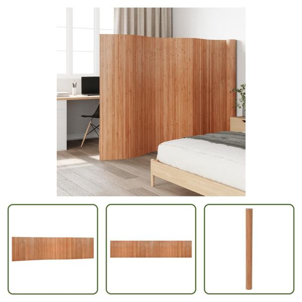 The Living Store Paravent Natur 165X800 Cm Bamboo-image