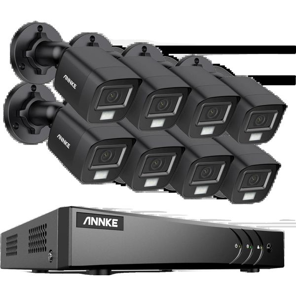 Sistema Di Sicurezza 8CH Dvr Cctv, Risoluzione 5MP Ultra Hd, Visione Notturna A Infrarossi, Fotocamera Cmos 3K-C, Nessuno-image