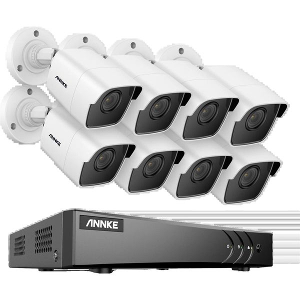 Sistema Di Sicurezza 8CH Dvr Cctv, Risoluzione 5MP Ultra Hd, Visione Notturna A Infrarossi, Telecamera Cmos 5MP, 2T-image