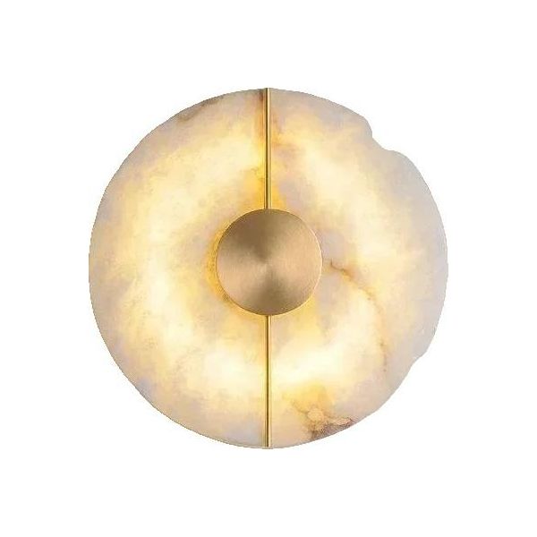 Applique A Led Da Parete, Design Moderno, Materiale In Rame Resistente, Luce Calda, Dia20Cm Oro In Tedesco è: Diametro 20 Cm Oro-image