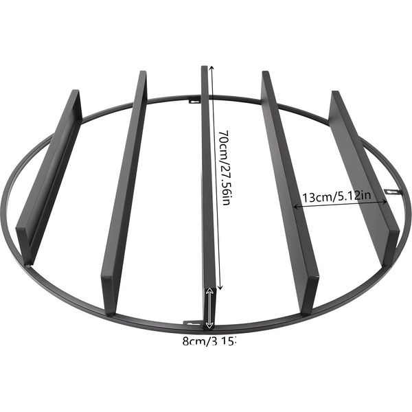 Porta Smalti A Parete, Design A 5 Livelli, Contiene 160 Flaconi, Robusta Struttura In Ferro-image