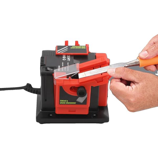 Affilatore Elettrico, Strumento Versatile Per Forbici, Scalpelli, Trapani, Rosso, M-image