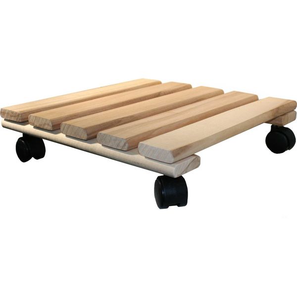 Supporto A Piattaforma Quadrata Per Vasi Da Fiori Su Ruote | Supporto Mobile Su Ruote | Supporto Quadrato Per Vasi Da Fiori | Rotella Di Trasporto Per Piante-image