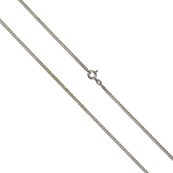 Collierkettchen Vivance "925 Silber Panzerkette Diamantiert", Weiß, Halsketten, Damen, 55Cm, Silber 925 (Sterlingsilber), L: 55 B: 2Mm, GläNzend, B:2Mm-image