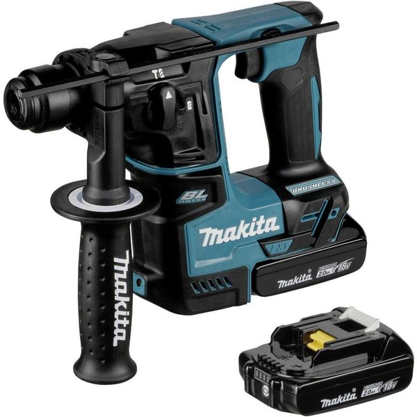 Makita DHR171RAJ - Trapano A Percussione - A Batteria - Sds-Plus - 1,2 Joule - 2 Batterie-image