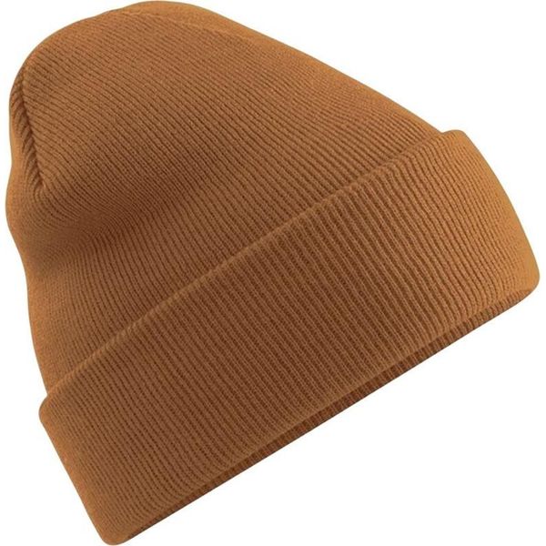 Cappello / Berretto Unisex In Maglia Beechfield, Extra Morbido RW210 (Taglia Unica) (Caramello)-image