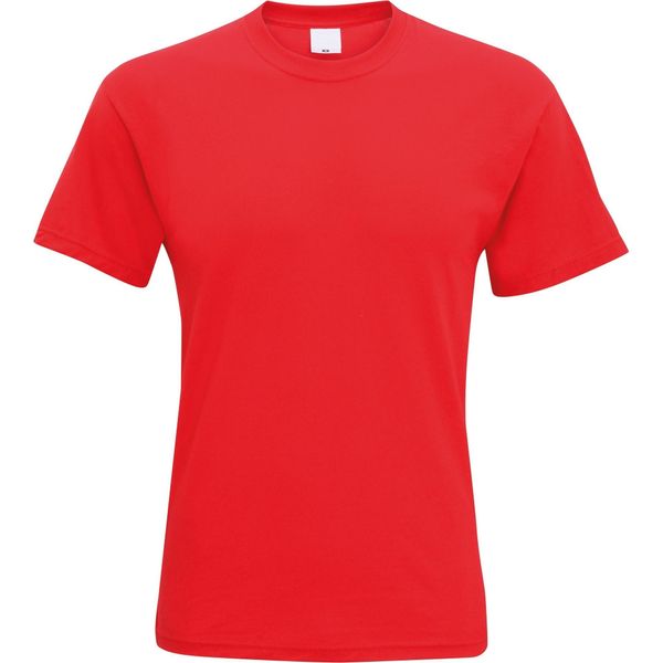 T-Shirt Da Uomo A Maniche Corte Per Il Tempo Libero BC3904 (S) (Rosso Chiaro)-image