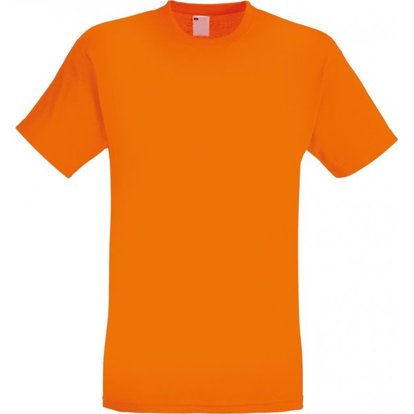 T-Shirt Da Uomo A Maniche Corte Per Il Tempo Libero BC3904 (S) (Arancione Chiaro)-image