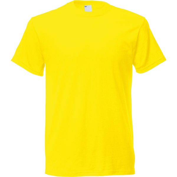 T-Shirt Da Uomo A Maniche Corte Per Il Tempo Libero BC3904 (Medium) (Giallo Chiaro)-image