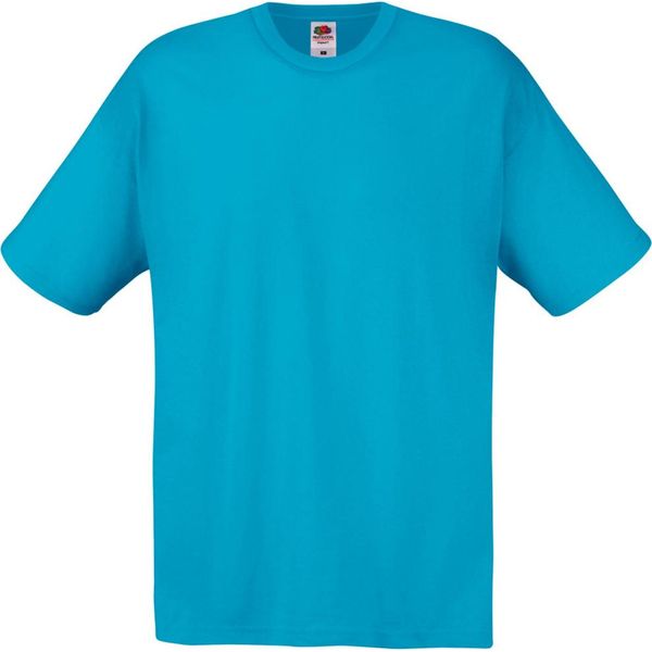 T-Shirt Da Uomo A Maniche Corte Per Il Tempo Libero BC3904 (Medium) (Cyan)-image