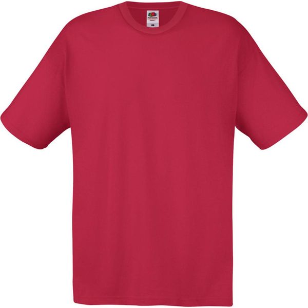 T-Shirt Da Uomo A Maniche Corte Per Il Tempo Libero BC3904 (Medium) (Rosso Scuro)-image