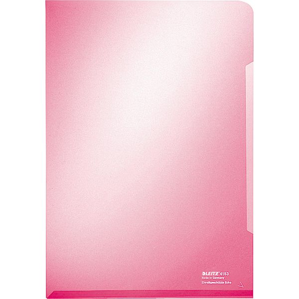 100X Leitz 4153-00-25 SichthüLle Super Premium A4 Pvc Dokumentenecht Rot-image