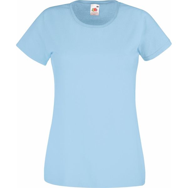 Maglietta Fruit Of The Loom Lady-Fit Donna BC1354 (L) (Blu)-image