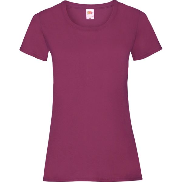 Maglietta Fruit Of The Loom Lady-Fit Damen BC1354 (Xl) (Burgunder)-image