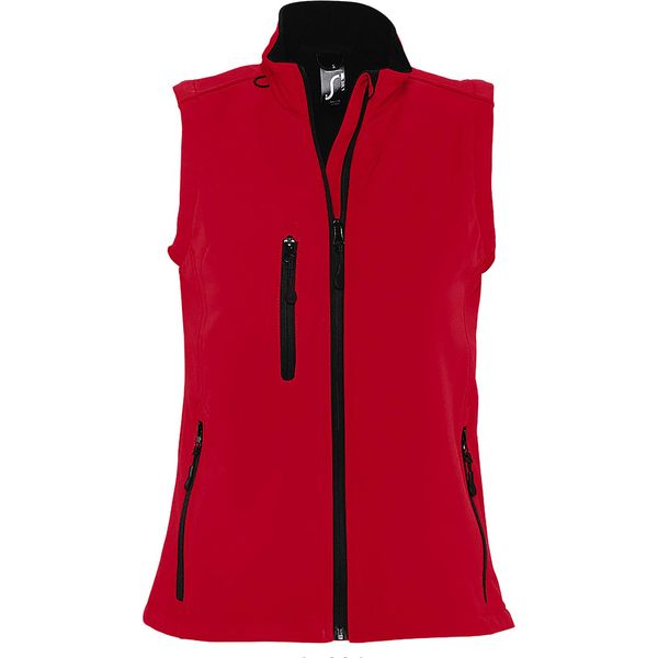 Sols Donna Rally Softshell Bodywarmer / Softshell Waistcoat PC350 (Xlarge) (Red)-image