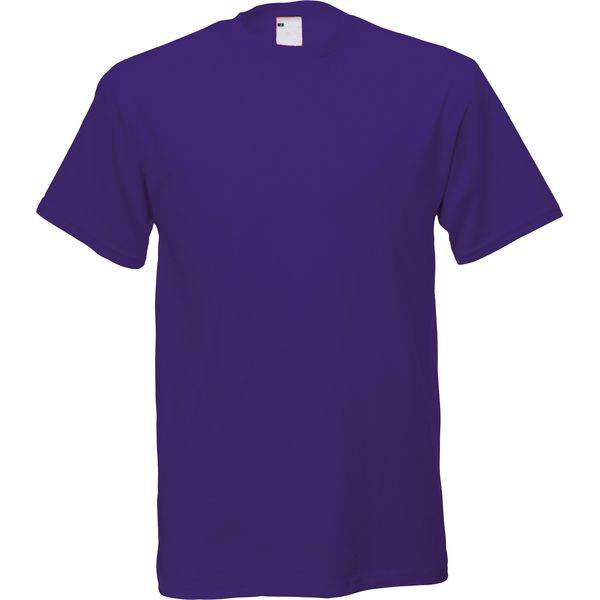 T-Shirt Da Uomo A Maniche Corte Per Il Tempo Libero BC3904 (Large) (Grape)-image