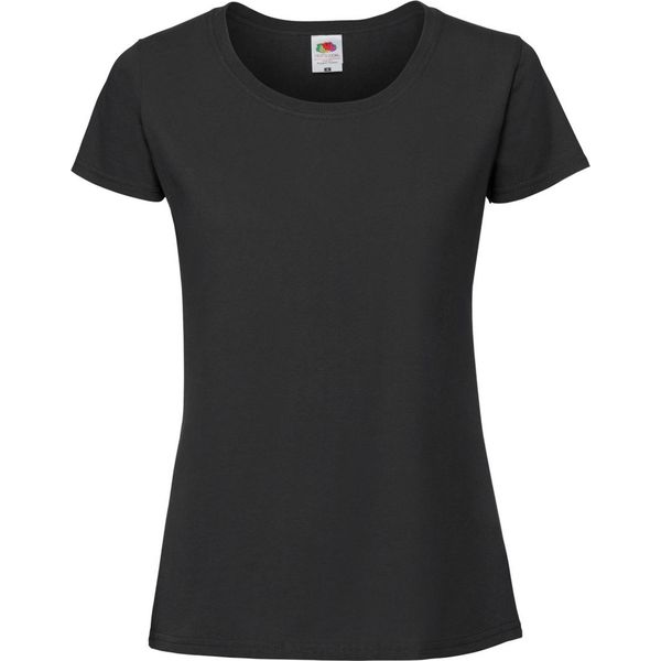 Maglietta Fruit Of The Loom Premium Donna BC3945 (M) (Nero)-image