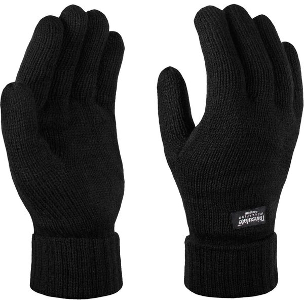 Guanti Regatta Unisex Thinsulate Thermo RG1489 (Taglia Unica) (Nero)-image