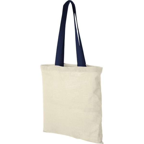 Borsa Per La Spesa In Cotone Bullet Nevada PF1362 (38 X 42 Cm) (Nature/ Navy)-image