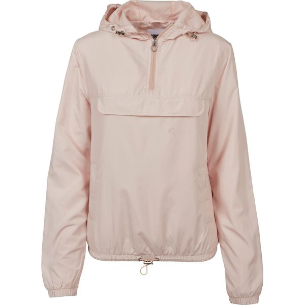 Urban Classics Donna Basic Pull Over Jacket Rosa Chiaro - Xs-image