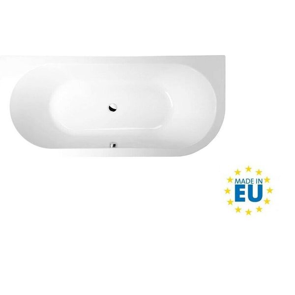 Vasche Da Bagno Polysan - Vasca Irregolare Viva D, 1750X800X470 Mm, Bianco 89119-image