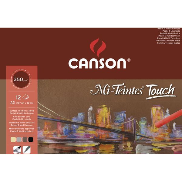 Canson C200005425 Canson Blocco Carta Da Disegno "Mi-Teintes Touch"", 297 X 420 Mm"-image
