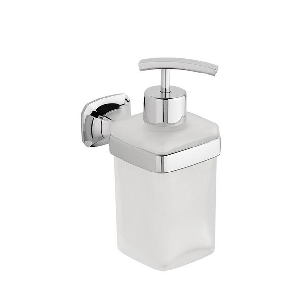 Sapho Aida - Distributore Di Sapone, Cromo/Vetro Satinato AI019-image