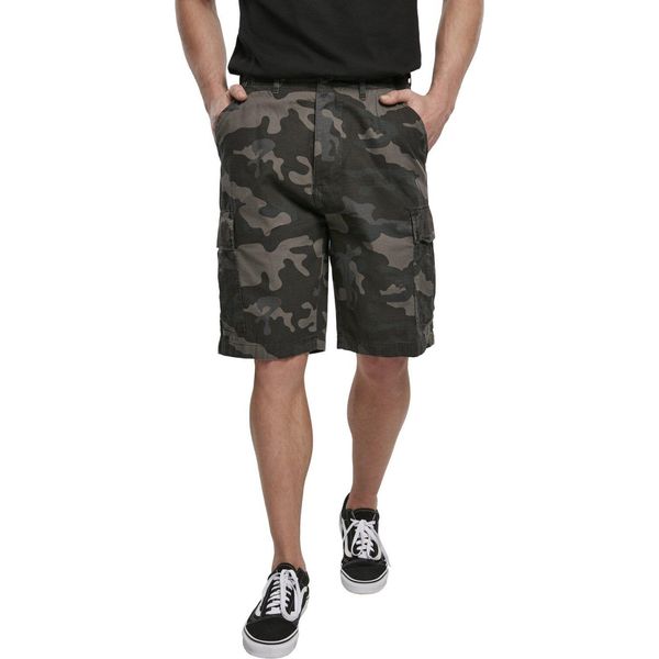Brandit - Pantaloncini Bdu In Cotone Ripstop Camo Scuro - S-image