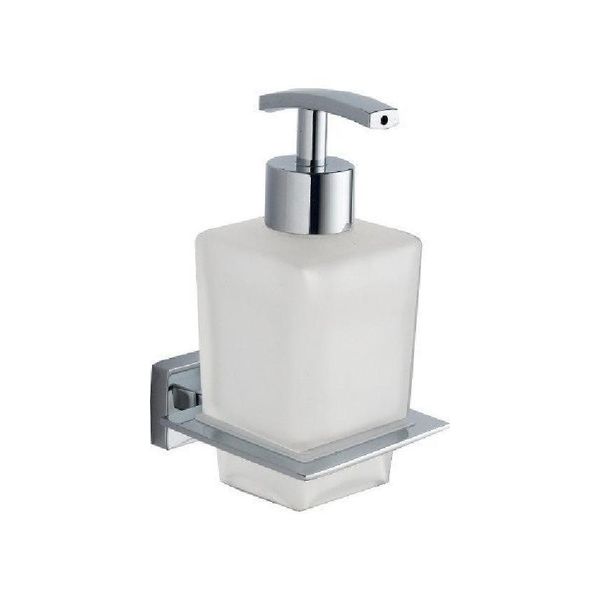 Aqualine Apollo - Distributore Di Sapone Con Supporto, Vetro Satinato/Cromo 1416-19-image