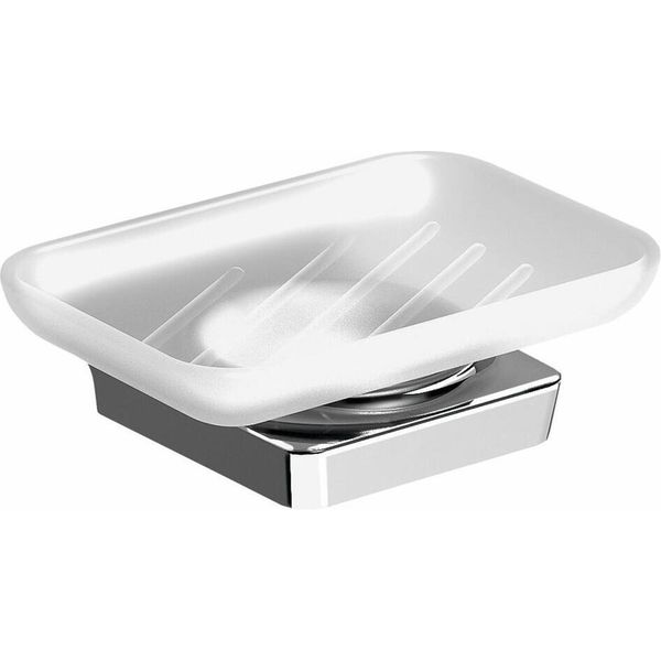 Sapho Zen - Distributore Di Sapone Con Supporto, Vetro Lattimo/Cromo 161003-image